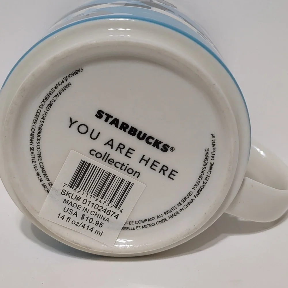 Starbucks YAH Collection 2014 Mug Lake Tahoe 14 oz
